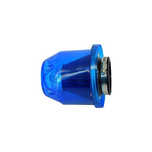 Filtru aer tuning universal cu carcasa albastra 2