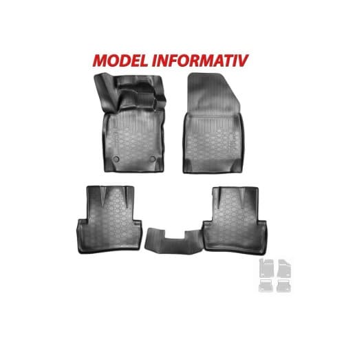 Covoare cauciuc tavita compatibile Jeep Renegade 2014 -> Cod: 3D 64306 / A10
