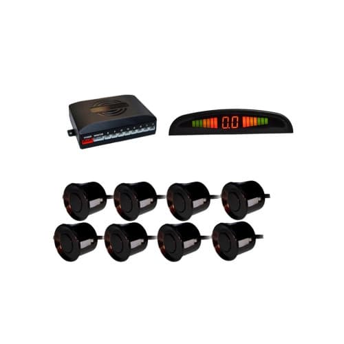 Sistem 8 senzori  parcare  si display 12V PREMIUM  Cod: XD066 4