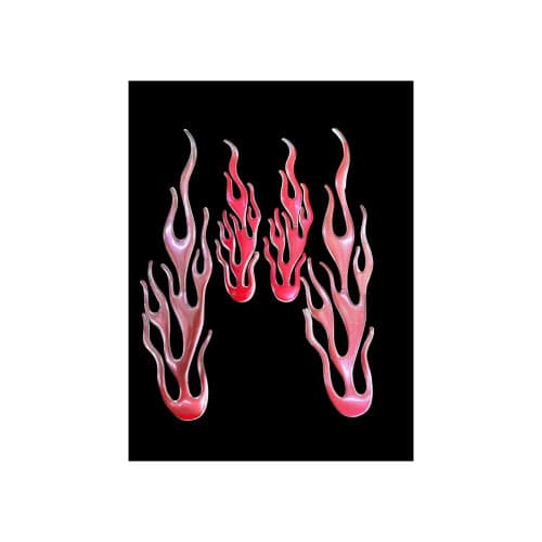 Set 4 abtibilde FLACARI 3D-diverse culori Cod:52303