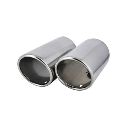 Ornament toba esapament dublu inox 76mm compatibil Audi Volkswagen Skoda Seat Cod: LIH1 3