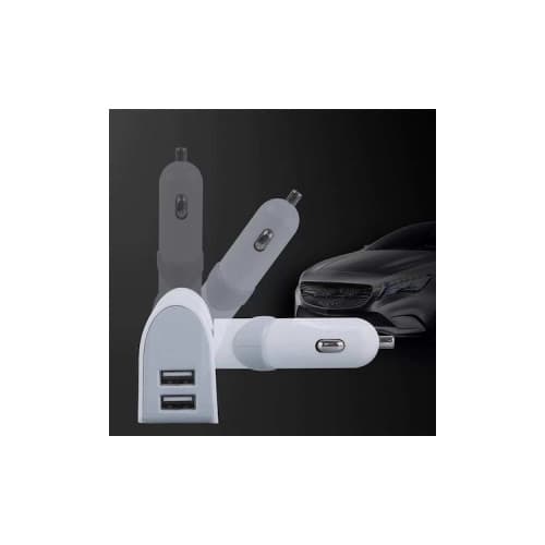 Incarcator auto 2xUSB 3.1A max cu dubla priza bricheta 12V 24V universal Cod: 5003 2