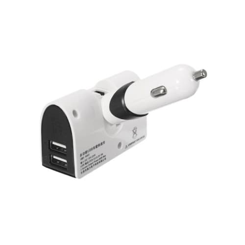 Incarcator auto 2xUSB 3.1A max cu dubla priza bricheta 12V 24V universal Cod: 5003 4