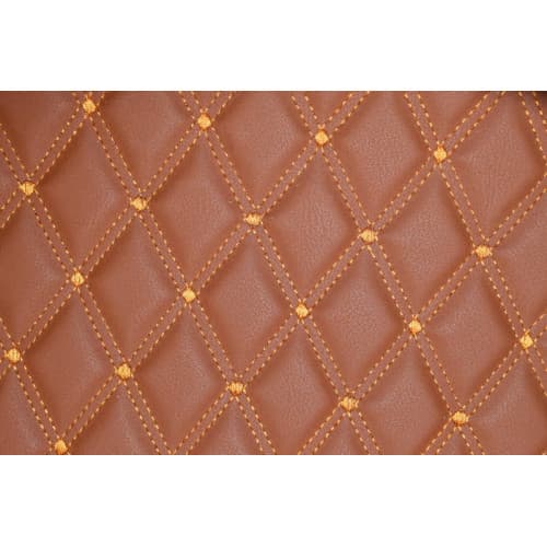 Material special pentru COVORASE auto romb  maro/cusatura maro.Cod: COV02MM