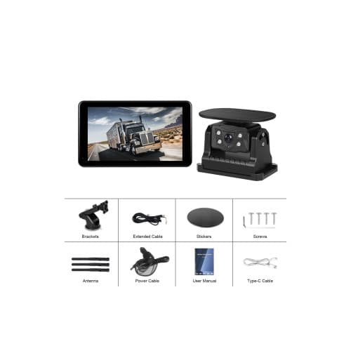 Monitor auto digital wireless 7 inch cu camera marsarier solara BSD ecran tactil camera magnetica DC12V-36V Cod: A3998 4