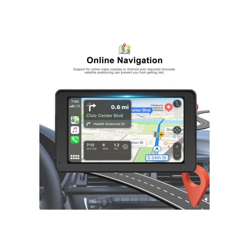 Sistem multimedia auto CarPlay Android Auto wireless ecran 7 inch HD  Cod: A3688 3