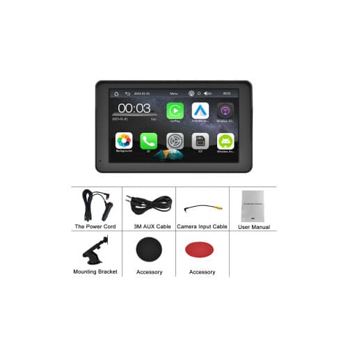 Sistem multimedia auto CarPlay Android Auto wireless ecran 7 inch HD  Cod: A3688 4