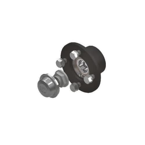 Butuc roata remorca 4x100 cu prezoane M12x1.5 si capac protectie Cod: HC-0203 2