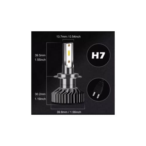 Set becuri LED H11 28W 9600 lumeni 6000K 12V CANBUS Cod: F2 3