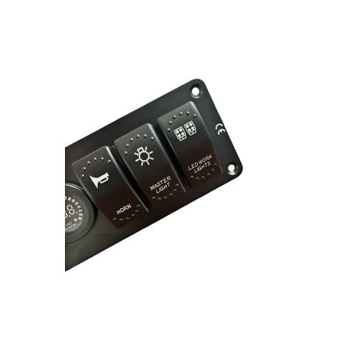 Panou cu 6 intrerupatoare tip Rocket   voltmetru  si USB 4.2A  Cod: YJ-SPA024-6 3