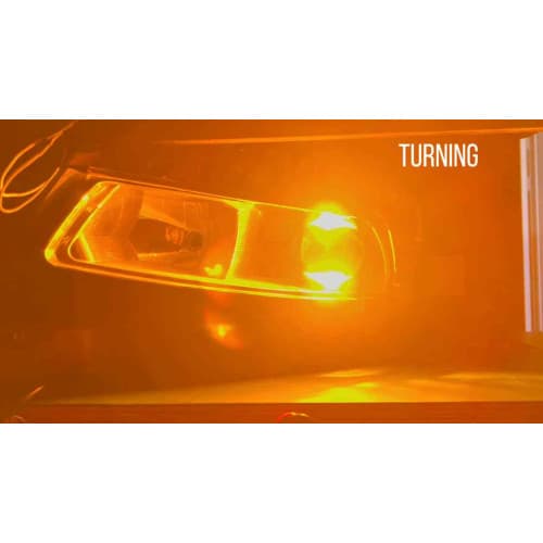 Set lupe LED far 12V cu functie de lumina de zi DRL si semnalizare 6000K Cod: NVEL-LENS-DRL01 4