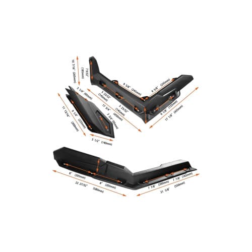 Overfendere aparatori noroi fata + spate compatibile MAVERICK X3 cu 2 locuri sau 4 locuri  Cod: RZR-083