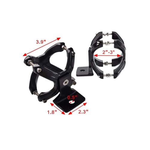 Set 2 suporti  proiectoare LED universal pentru prindere de rollbar sau bullbar    Cod: TY015 3