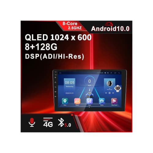 Navigatie Android auto 9 inch 8GB RAM 128GB QLED DSP CarPlay Android Auto 4G GPS Cod: A2423F3 2