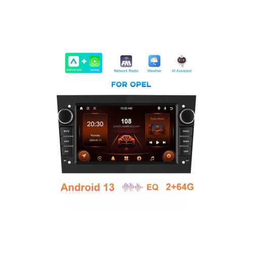 Navigatie Android 7 inch compatibila  Opel 2GB 64GB CarPlay Android Auto GPS WiFi Cod: A3702BK 2
