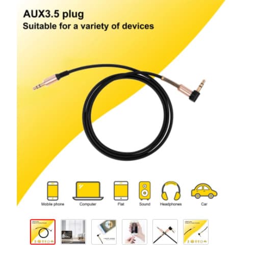 Cablu Audio AUXILIAR jack-jack Cod: AUX55 2