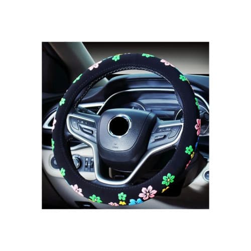 Husa volan din catifea cu aplicatii flori Cod: XSH5021 3