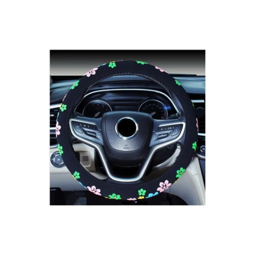 Husa volan din catifea cu aplicatii flori Cod: XSH5021 4