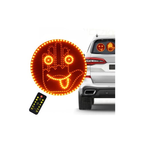 Panou LED tip emoticon zambaret , programabil, cu afisaje personalizabile controlate din telecomanda 12 gesturi Cod: FS-1804 3