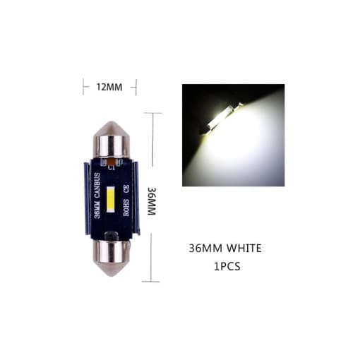 Bec sofit 36mm SMD 1860  12V  Canbus  300 lumen Lumina alba Cod: HH029 2