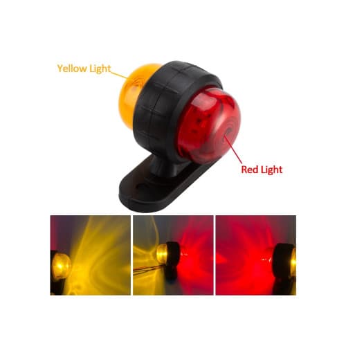 Lampa gabarit LED 12V 24V lumina portocaliu rosu Cod: 9974-2 2