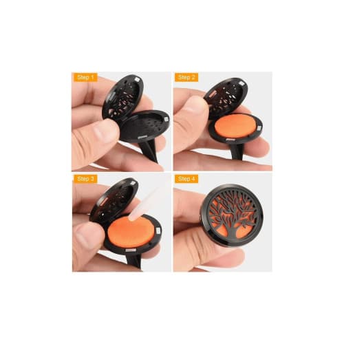 Difuzor auto aromaterapie cu  prindere clips in grila de ventilatie Cod:  FS-6159-B 4