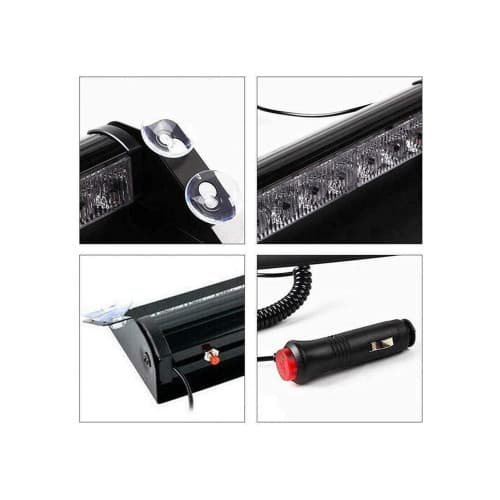 Lampa stroboscopica 12v 8W pentru parbriz cu ventuze culori multiple  Cod: TL109 4