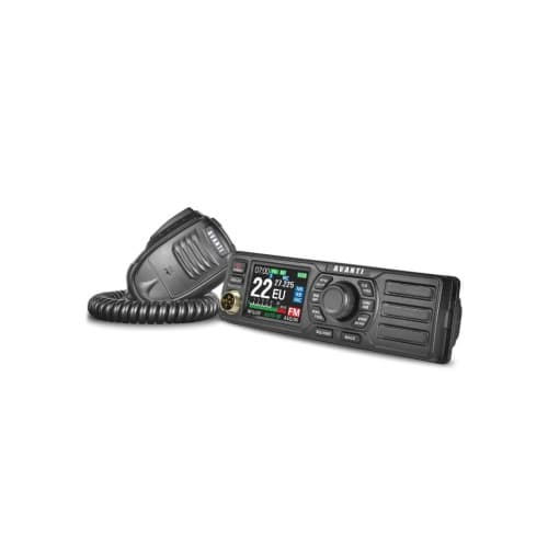 Statie CB auto Avanti TOTALE format 1DIN AM FM PA 12 24V cu ASQ RF Gain si difuzor frontal