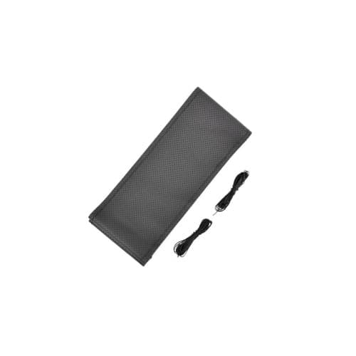 Husa volan piele cu gaurele  marimea L  culoare Negru Cod: LUXA399