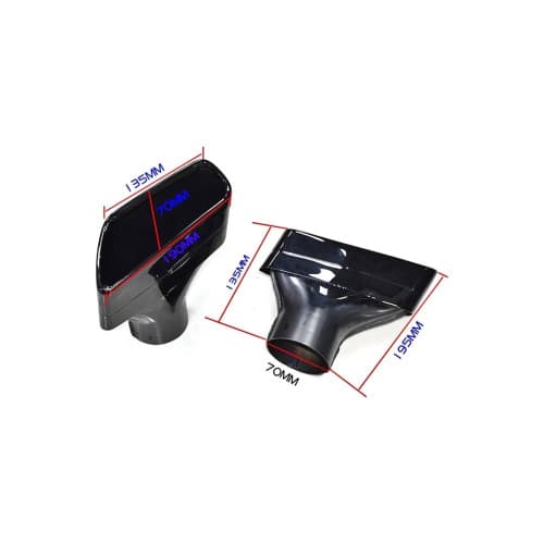 Ornament de toba compatibil BMW Seria 5 G30 Negru Cod: D047BL 2