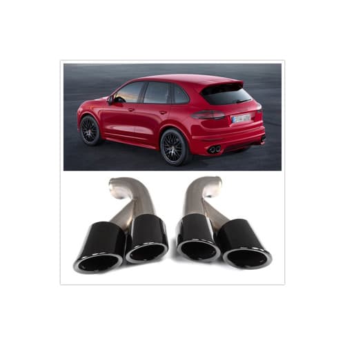 Ornament de toba compatibil Porsche Cayenne 92A Facelift (10/2014-2017) GTS Design -Negru Cod:D106 2