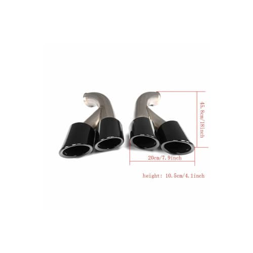 Ornament de toba compatibil Porsche Cayenne 92A Facelift (10/2014-2017) GTS Design -Negru Cod:D106 4