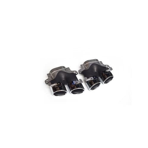 Ornament de toba compatibil Mercedes Clasa E W213  pachet AMG- Argintiu Cod:TYE53SL 2