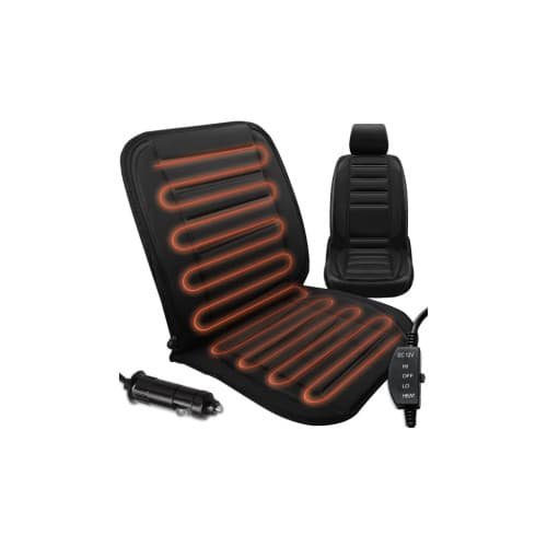 Husa scaun auto cu incalzire 2 trepte alimentare bricheta 12V universala Negru  Cod: 8119 2