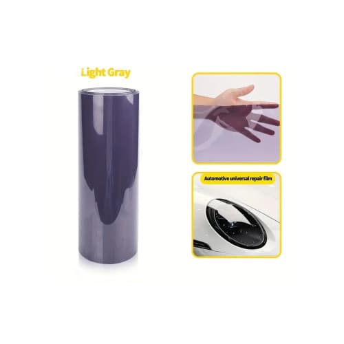 Folie protectie faruri stopuri TPH Light Grey Fumuriu Deschis Premium 60x60cm regenerare  Cod: TH013