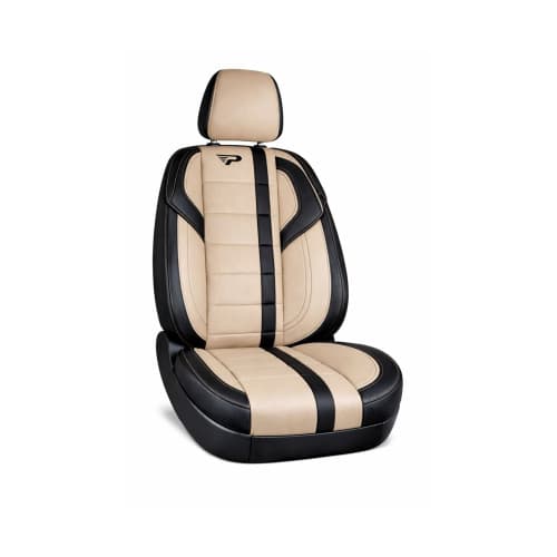 Huse scaune auto universale premium Panda Uludag cu bancheta spate fractionata bej negru 2