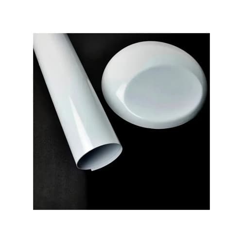 Rola folie auto autocolant PVC alb lucios 1.52m x 30m cu tehnologie eliminare bule Cod: 9196