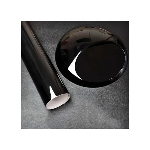 Rola folie auto autocolant PVC negru lucios 1.52m x 30m cu tehnologie eliminare bule Cod: KM9031