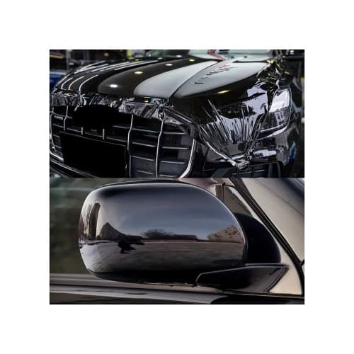 Rola folie auto autocolant PVC negru lucios 1.52m x 30m cu tehnologie eliminare bule Cod: KM9031 2