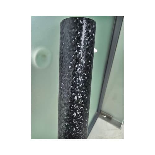 Folie auto autocolant PVC negru cu model 3D 1.52m x 1m cu tehnologie eliminare bule Cod: KM1009 3