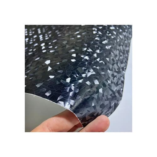 Folie auto autocolant PVC negru cu model 3D 1.52m x 1m cu tehnologie eliminare bule Cod: KM1009 4