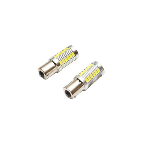 Set 2 becuri LED SMD 12V BAU15 0,25A lumina rece Cod: BK80027 3