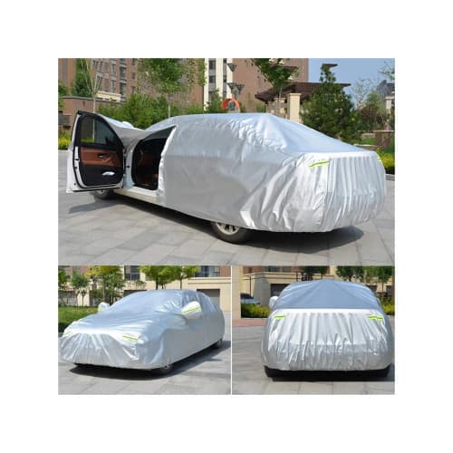 Prelata auto universala premium berlina S 4.15x1.7x1.5m impermeabila cu fermoar 2