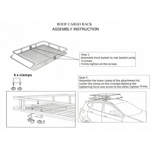 Portagaj plafon auto metalic 100kg COD: SLR02B 2