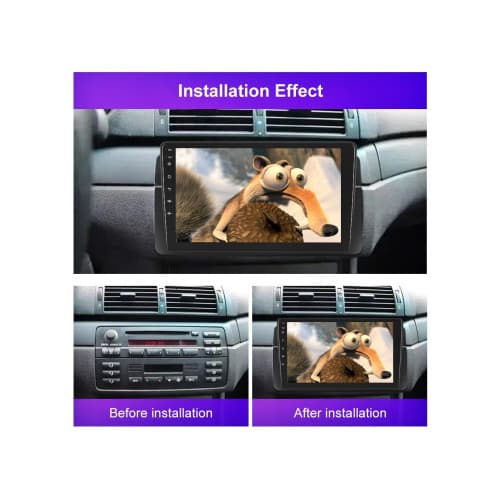 Rama Navigatie 9" cu cablaj si modul canbus compatibila  BMW Seria 3 (E46) 1997-2005  Cod: NV3008/ GR1 2