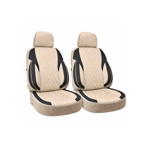Huse scaune auto universale fractionate XL Premium compatibile SUV si Limuzine bej cu negru Cod: HNG2504-3 3