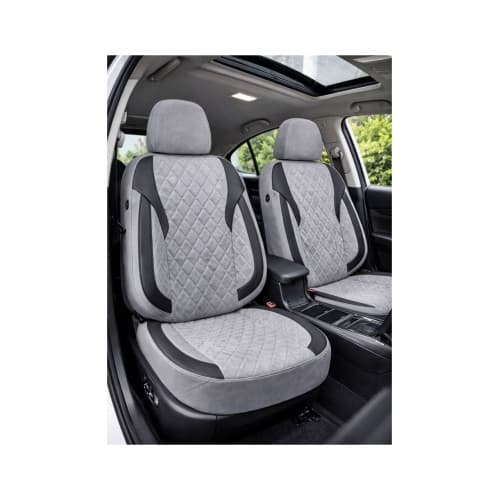 Huse scaune auto universale fractionate XL Premium compatibile SUV si Limuzine gri negru Cod: HNG2504-5