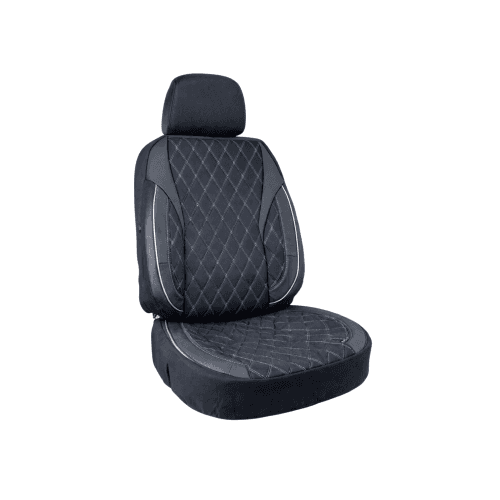 Huse scaune auto universale fractionate XL  Premium compatibile SUV si Limuzine negru cusatura gri Cod: HNG2504-7 2