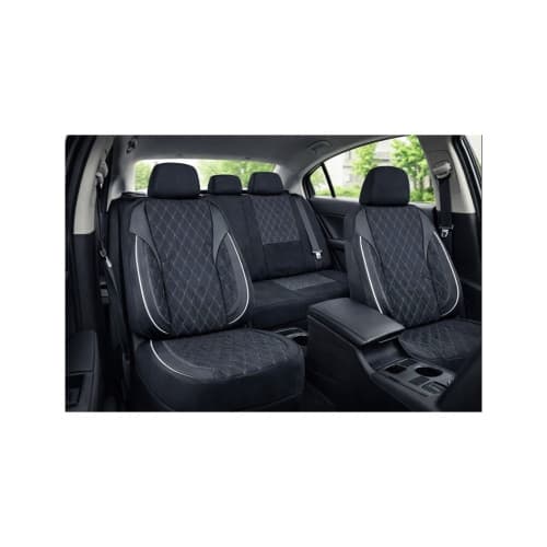 Huse scaune auto universale fractionate XL  Premium compatibile SUV si Limuzine negru cusatura gri Cod: HNG2504-7 4