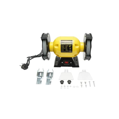 Polizor de banc 250W, 220V disc abraziv 150x16x12.7mm, viteza rotatie 2950rpm Crownman Cod: DISPT58 2